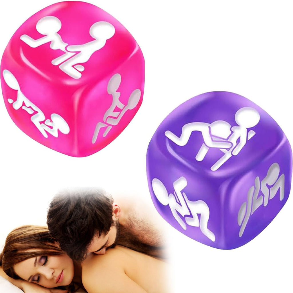 Erotic Positions Sex Dice Sex Game, Naughty Date Night Dice Adult Sex Toys for Couples with 12 Positions for Foreplay & Sexual Pleasure, Fun Couples Games Bedroom Sex Toy Gifts