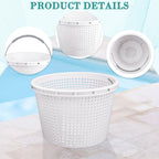8" Pool Skimmer Basket for Inground Pool, for Pentair & Hayward