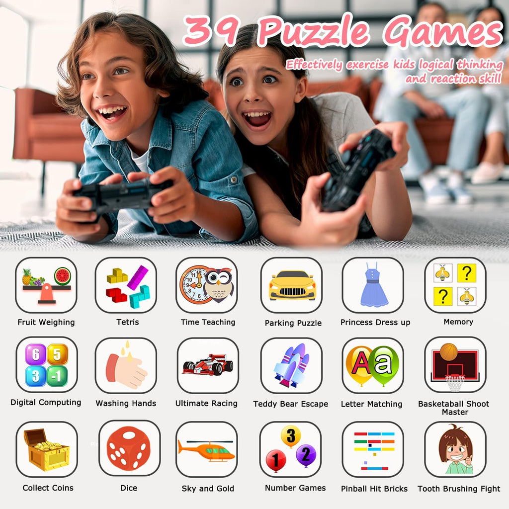 Buy now Smart Watch for Kids Gift for Girls Age 5-12, 1.54" Touch Screen Watch with HD Camera Video 39 Games Music Pedometer Flashlight Alarm Clock, Gifts for 7 8 9 10 Year Old Girls Boys at indiglob india