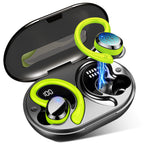 Buy now Ltinist Wireless Earbud, Bluetooth 5.3 Headphones Pure Bass Sound with Earhooks, 75H Battery Over Ear Headphones with Dual-LED Display, IP7 Waterproof Earphones Built-in Microphone for Running Sports at indiglob india