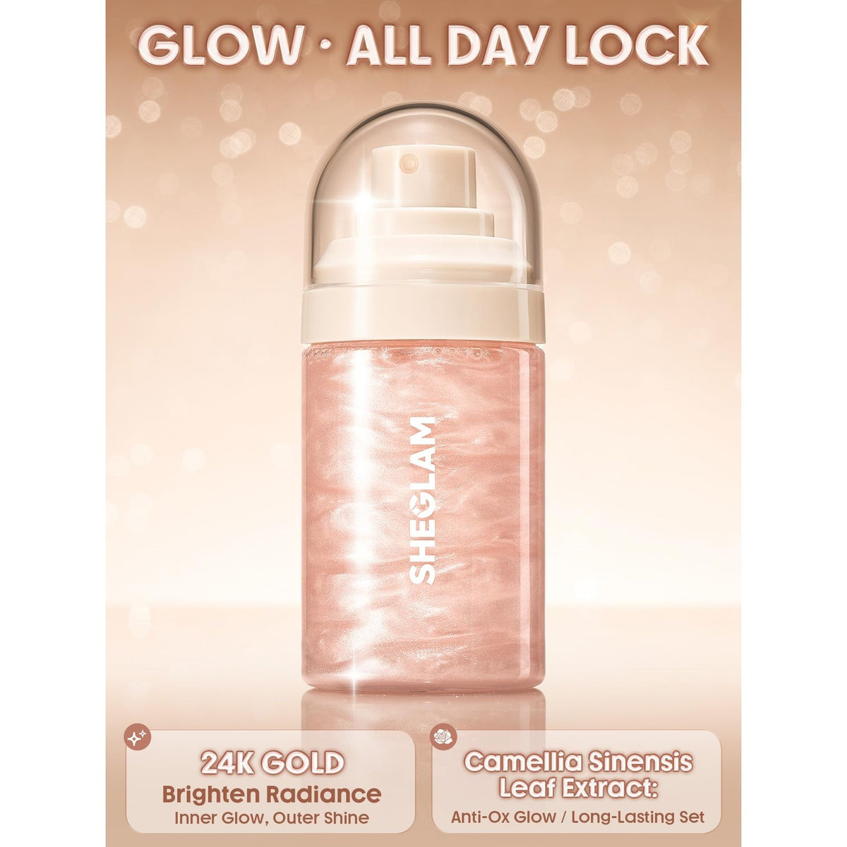 SHEGLAM Light Me Up Luminous Waterproof Makeup Long Lasting Setting Spray