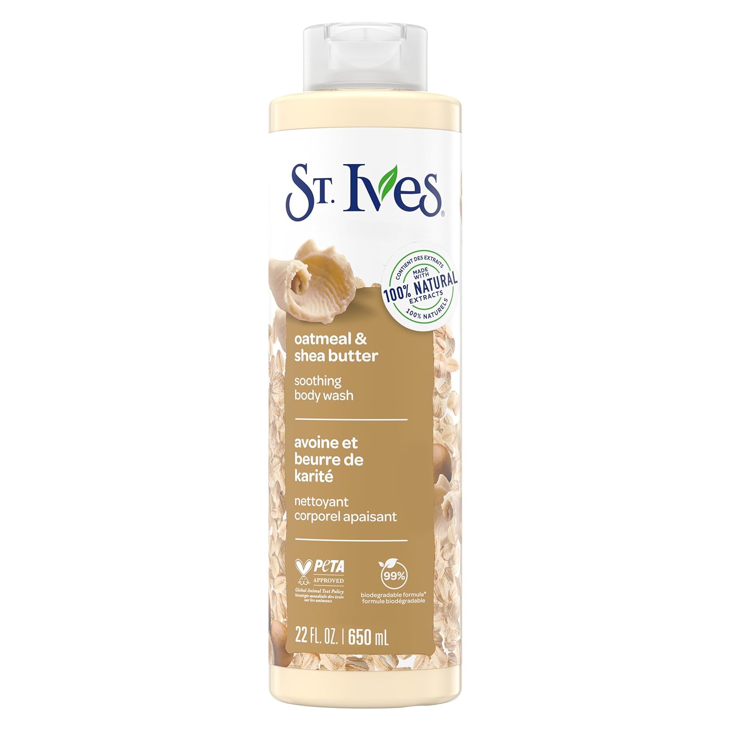 Buy now St. Ives Oatmeal & Shea Butter Body Wash | Moisturizing Body Wash for Sensitive and Dry Skin | 22 Fl. Oz. 22 Fl Oz (Pack of 1) at indiglob india