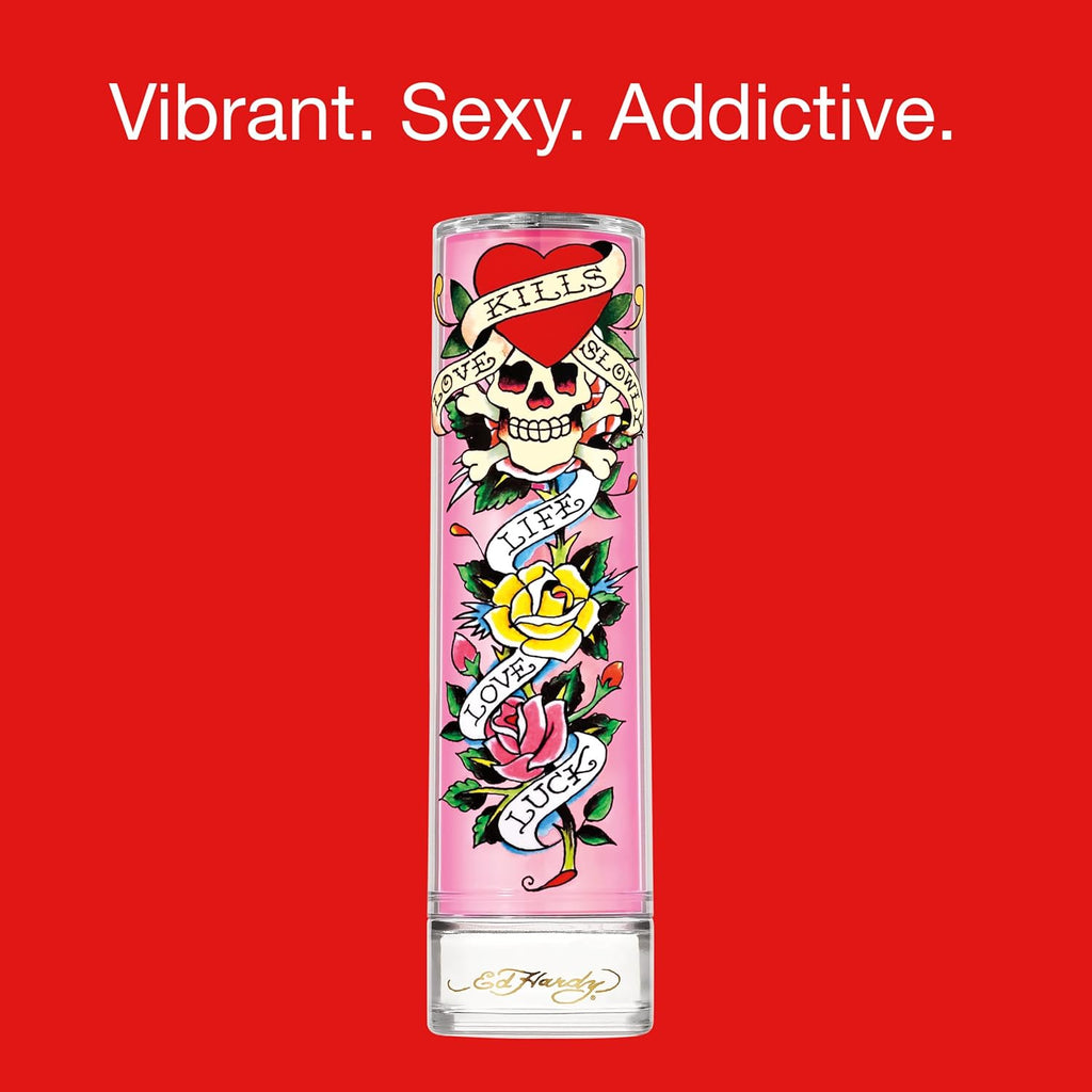 Buy now Ed Hardy Perfume for Women, Eau De Parfum Spray with Warm Amber Notes, 3.4 fl oz at indiglob india