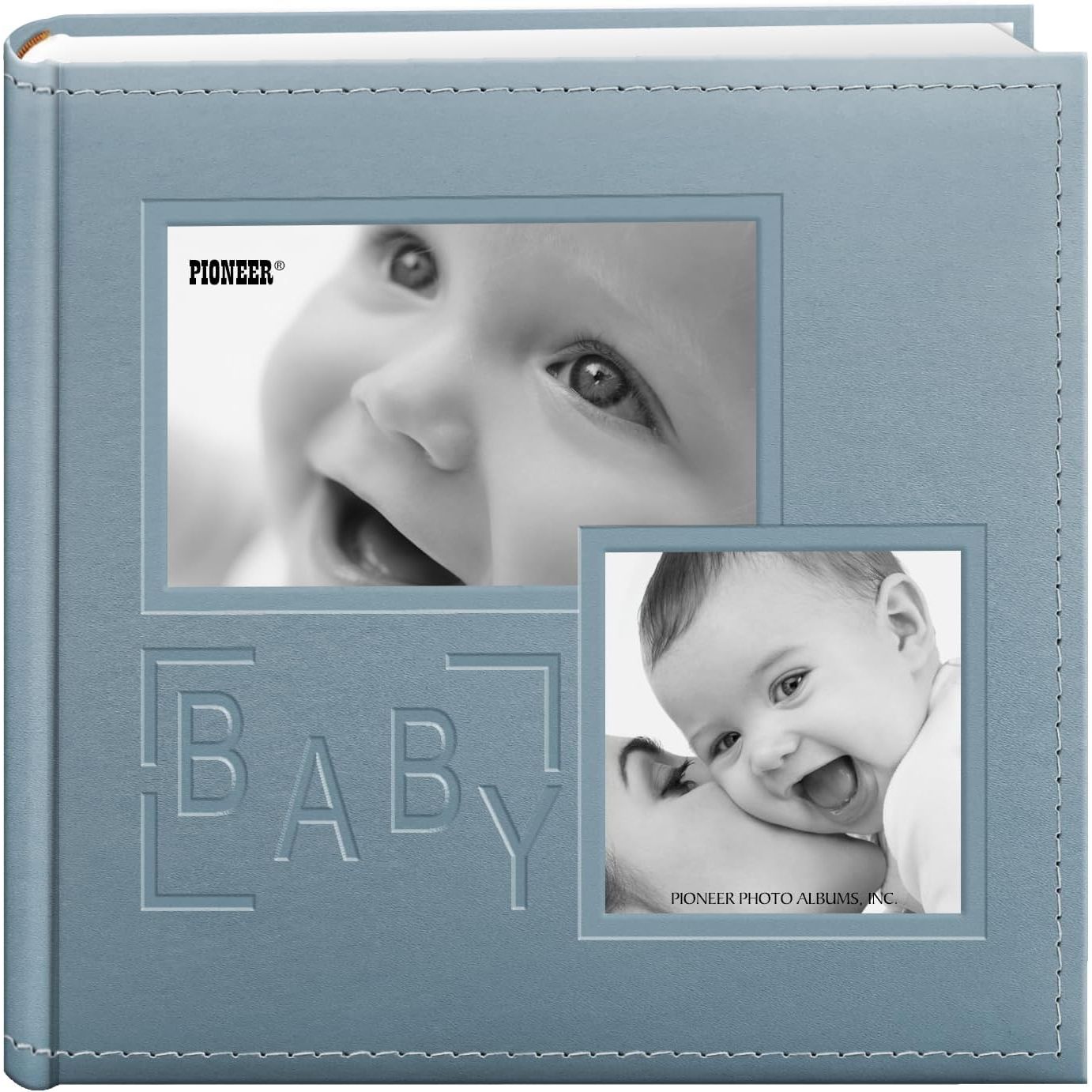 Buy now Pioneer Photo Albums DA-200COLB/B 200-Pocket Embossed Baby Leatherette Frame Cover Album for 4 by 6-Inch Prints, Blue at indiglob india