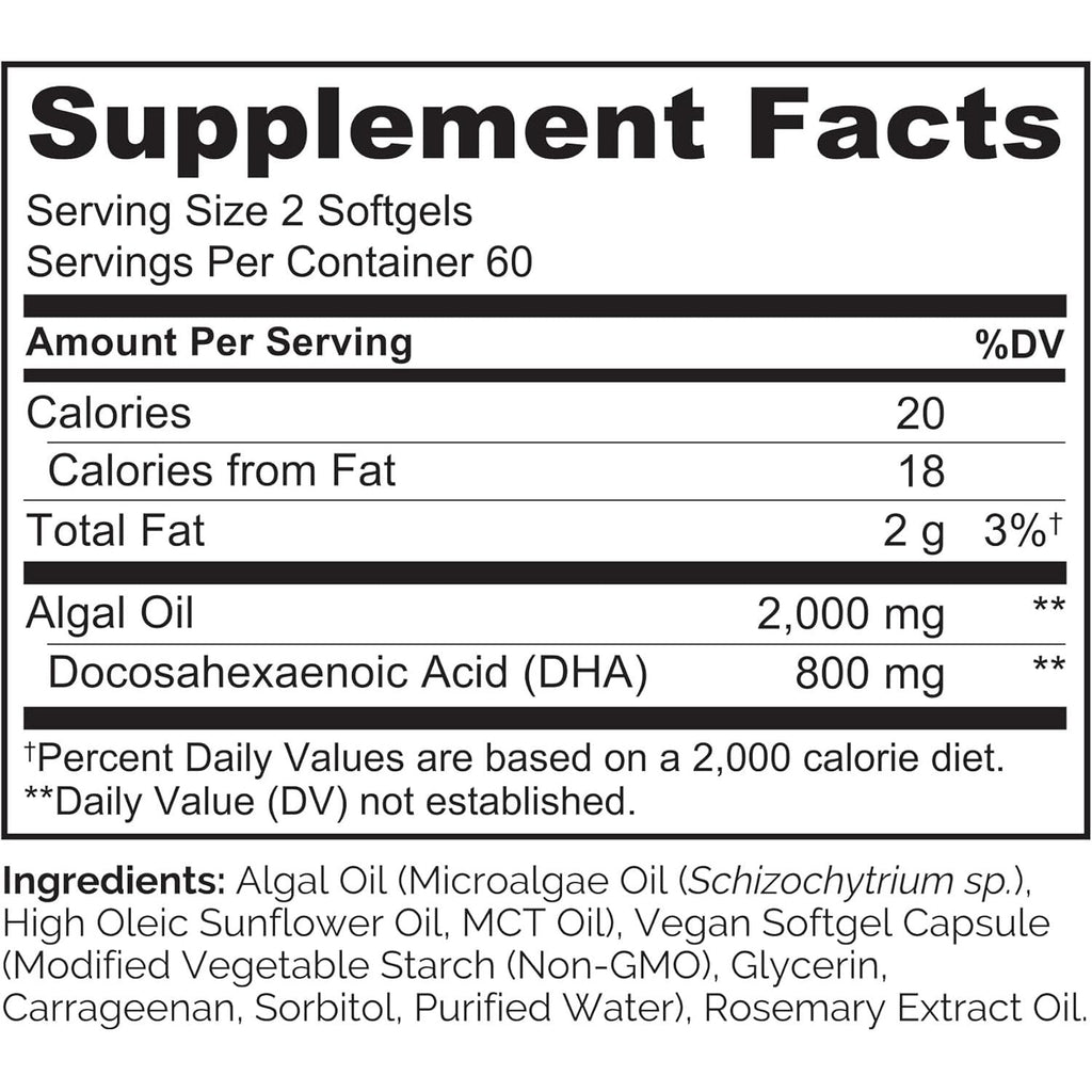 Buy now NATURELO Vegan DHA - Omega 3 Oil from Algae - Supplement for Brain, Heart, Joint, Eye Health - Provides Essential Fatty Acids for Women Men and Kids - Complements Prenatal Vitamins - 120 Softgels at indiglob india