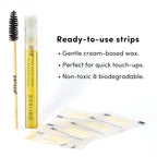 Buy now Parissa Eyebrow Wax Strips | Biodegradable & Fragrance-Free | Ready-to-Use Hair Removal Kit for At-Home Brow Waxing, Gentle on Sensitive Skin with Post-Wax Ultra Soothe Oil | 32 Strips (16 x 2) at indiglob india