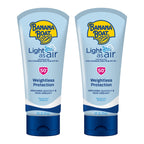 Banana Boat Light As Air Sunscreen Lotion SPF 50, 6 Fl Oz (2 Pack) | Water and sweat resistant sunblock, UVA/UVB broad spectrum protection, Lightweight formula, Sunscreen for face and body