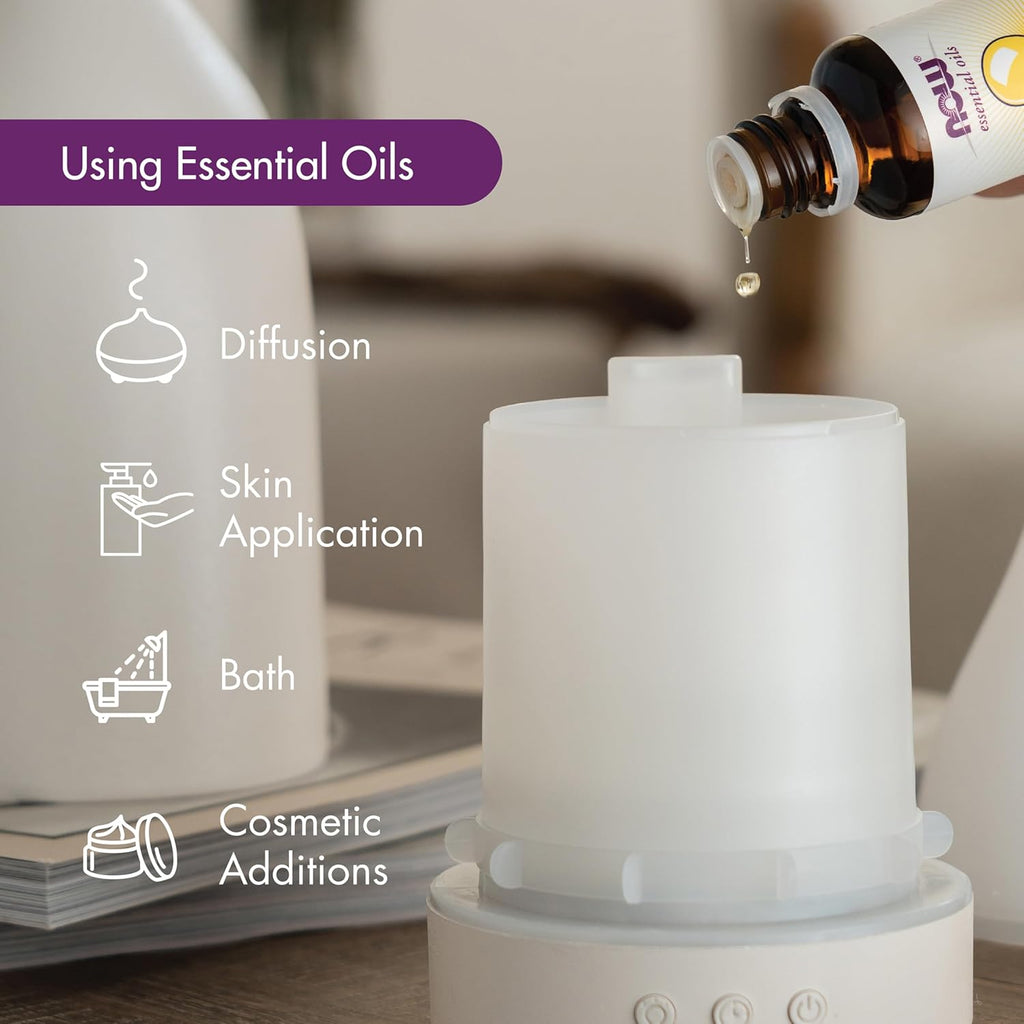 Buy now NOW Essential Oils, Eucalyptus Oil, Clarifying Aromatherapy Scent, Steam Distilled, 100% Pure, Vegan, Child Resistant Cap, 4-Ounce at indiglob india