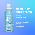 method Gel Hand Wash Refill, Sea Minerals, 34 fl oz | Refills Up to 3X, Hydrates & Softens Skin, Designed for Gentle Everyday Cleansing, With Notes of Bergamot, Lemon & Rosemary