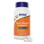NOW Foods Supplements, Dairy Digest Complete, Digests Lactose, Dairy Proteins and Fats*, Dairy Tolerance Enzymes*, 90 Veg Capsules