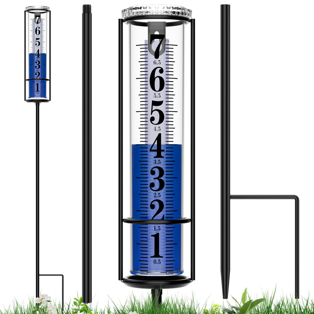 Upgraded Rain Gauge Outdoor, Really Freeze Proof, Easy Reading