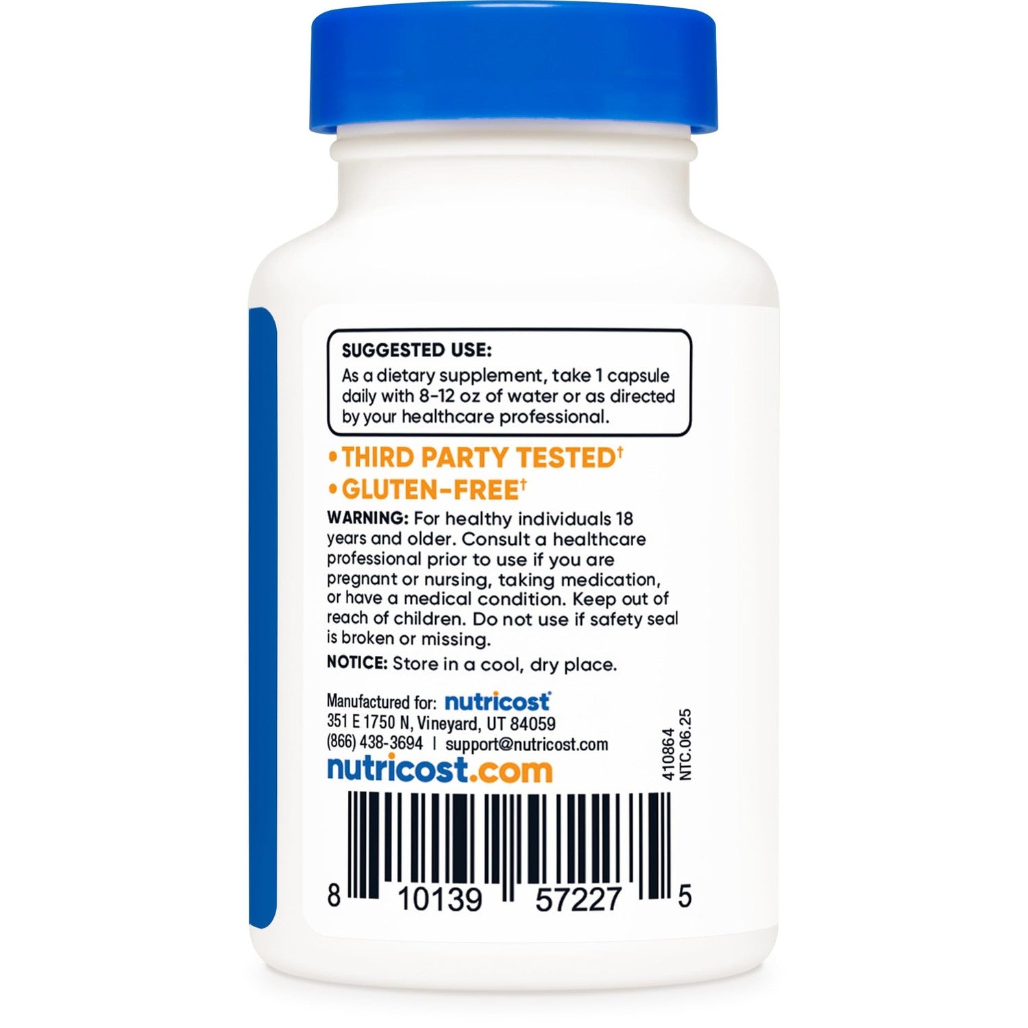 Nutricost PQQ (Pyrroloquinoline Quinone) 20mg, 60 Capsules | Vegetarian Capsules, GMO-Free, Gluten Free