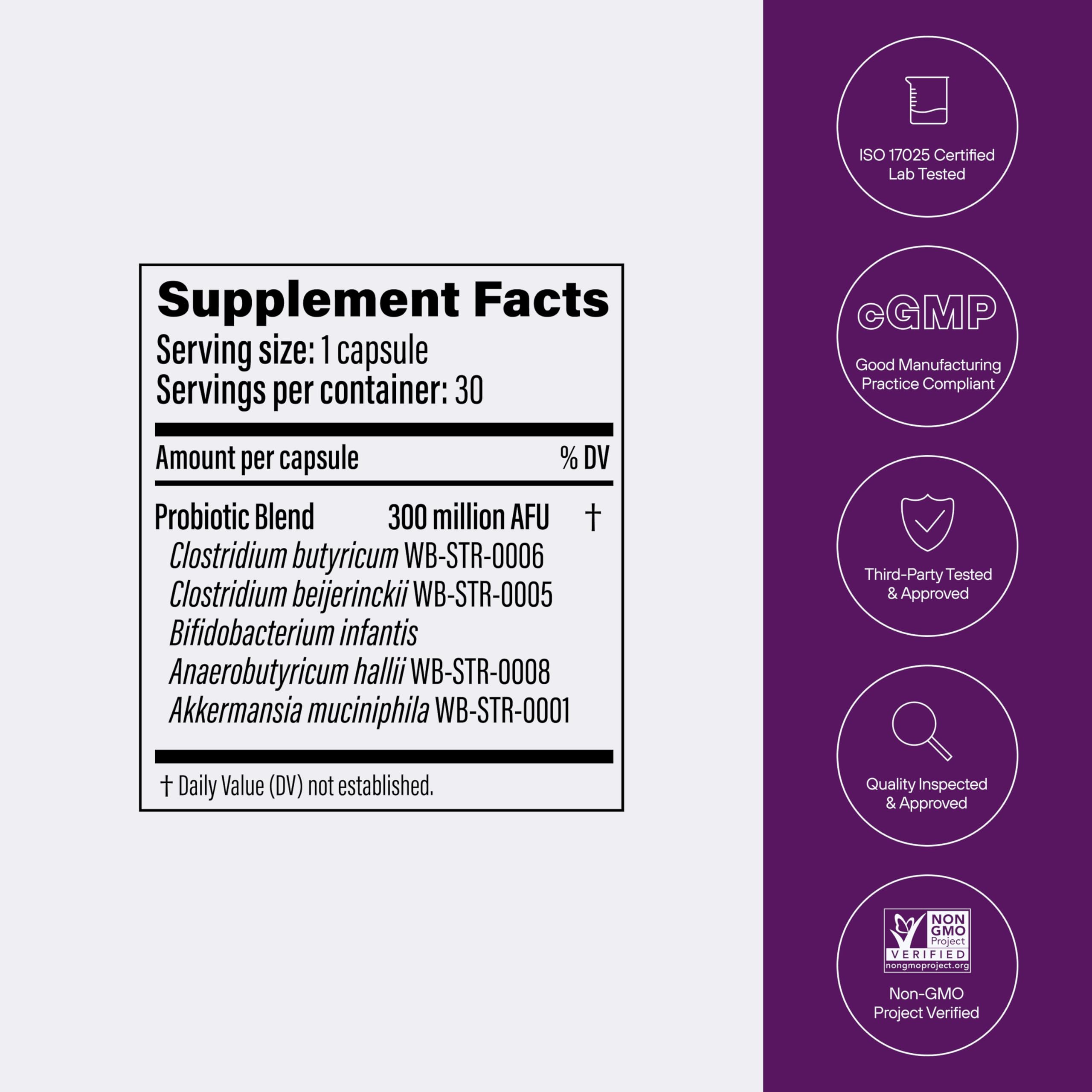 Pendulum Metabolic Daily - Multi-Strain Probiotic with Akkermansia muciniphila to Support Metabolism and Sustain Energy Levels - for Women and Men - 30 Capsules (1 Pack)