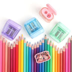 NNY Pencil Sharpener Manual, Dual Hole, 4 Pack