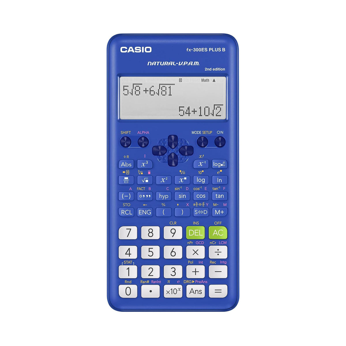 Casio FX-300ESPLSBBUWAIT Scientific Calculator, Blue
