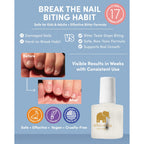 ella+mila No Bite Nail Polish - Kids Nail Biting & Thumb Sucking Prevention | Bitter-taste habit-breaker; deters nail biting & thumb sucking; clear brush-on; vegan; safe for kids & adults; 0.45 fl oz