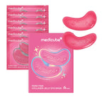 medicube Jelly Eye Mask PDRN Pink Collagen - Hydrogel Eye Patches, 28 Pairs | Eye Patches with PDRN, Collagen, NAD - For Puffy & Tired Eyes, Firming for Look of Wrinkles & Fine Lines, Korean Skincare