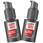 HAPPY NUTS Comfort Powder Spray Deodorant For Men: Anti-Chafing, Sweat and Odor Control for Jock Itch, Aluminum-Free, 2.75 oz (1 Pack), Fragrance-Free