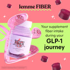 Lemme Fiber & Probiotic Gummies for Adults, 30-Day Supply | 4g Prebiotic Fiber & Clinically Studied Probiotic Strains to promote Regularity & Gut Health, No Sugar Added
