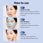TOSOWOONG Real Blackhead Mud Mask for Pore Care, Oil Control, Cooling