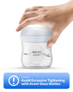 Replacement Baby Bottle Nipple Ring Collars for Philips Avent Natural & Glass Natural Baby Bottles, Not for Avent Anti-Colic Bottles, BPA Free Bottle Screw Rings Collar for Avent, 6 Pack