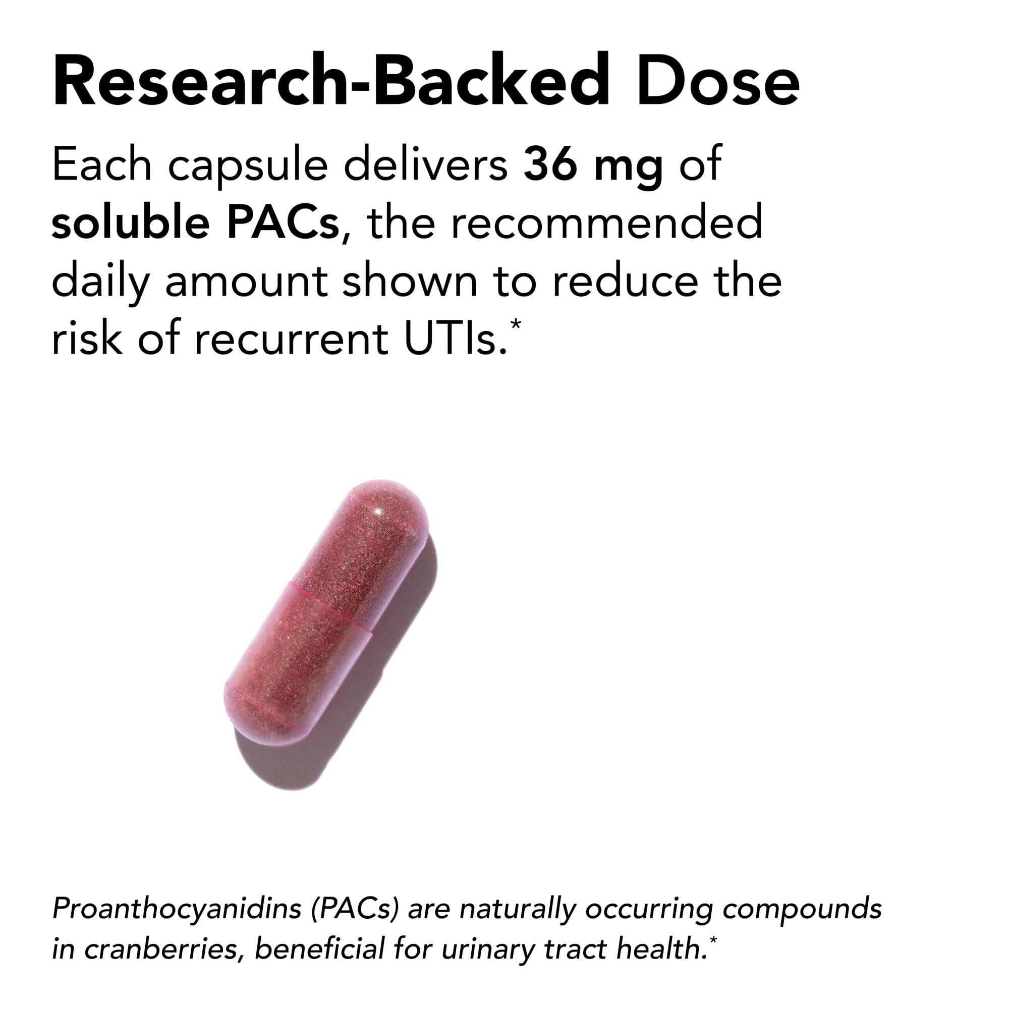 Theralogix TheraCran One Cranberry – UTI Prevention, NSF Certified | Helps prevent UTIs with 36mg of soluble proanthocyanidins (PACs) — the research-backed dose.*