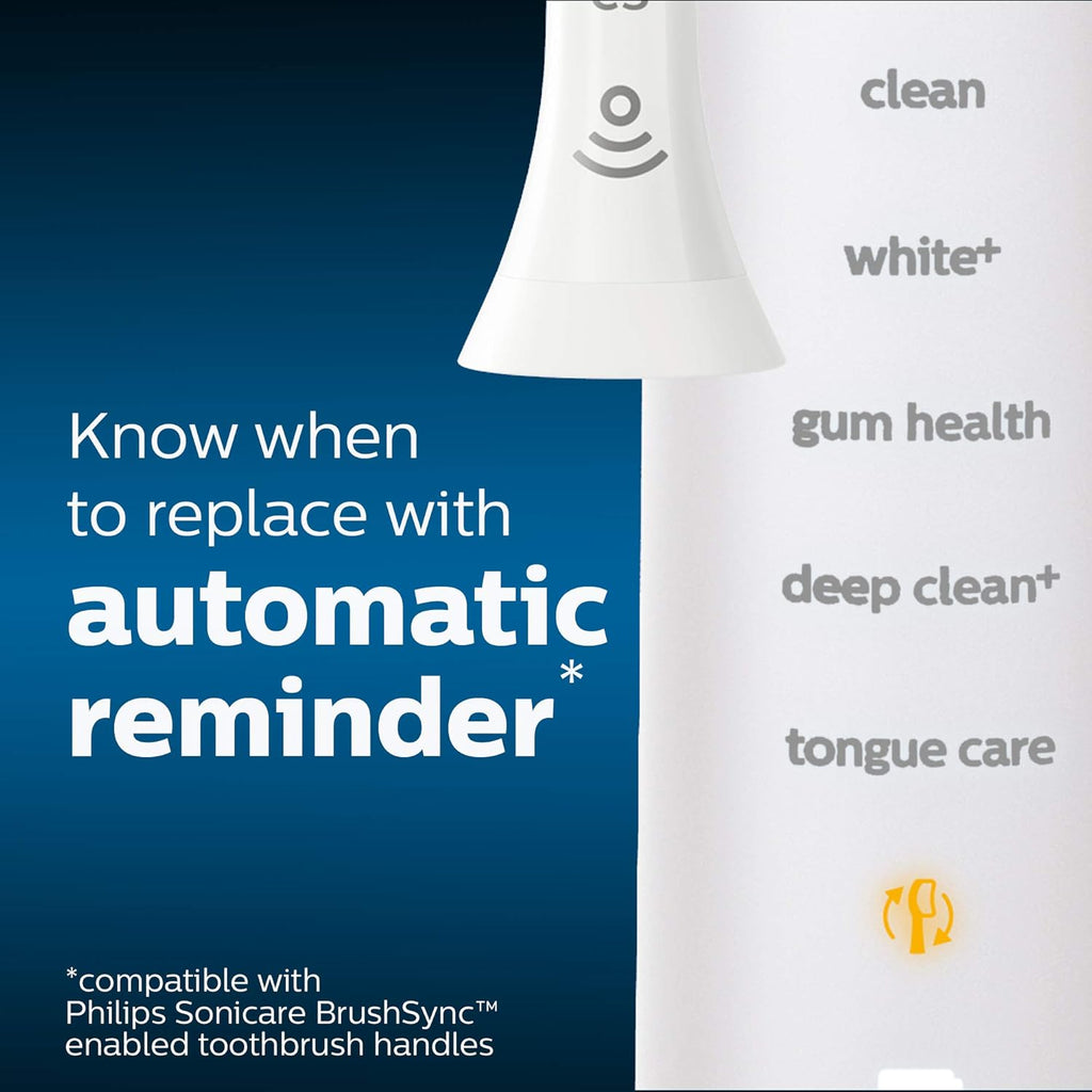 Buy now Philips Sonicare Genuine Toothbrush Head Variety Pack, C3 Premium Plaque Control and C2 Optimal Control, 3 Brush Heads, White, HX9023/69 at indiglob india