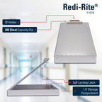 Saunders Redi-Rite Aluminum Storage Clipboard, Nursing, Letter Size, Silver