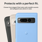 Buy now Google Pixel Fold Case - Shock-Absorbing Silicone - Android Phone Case - Porcelain at indiglob india