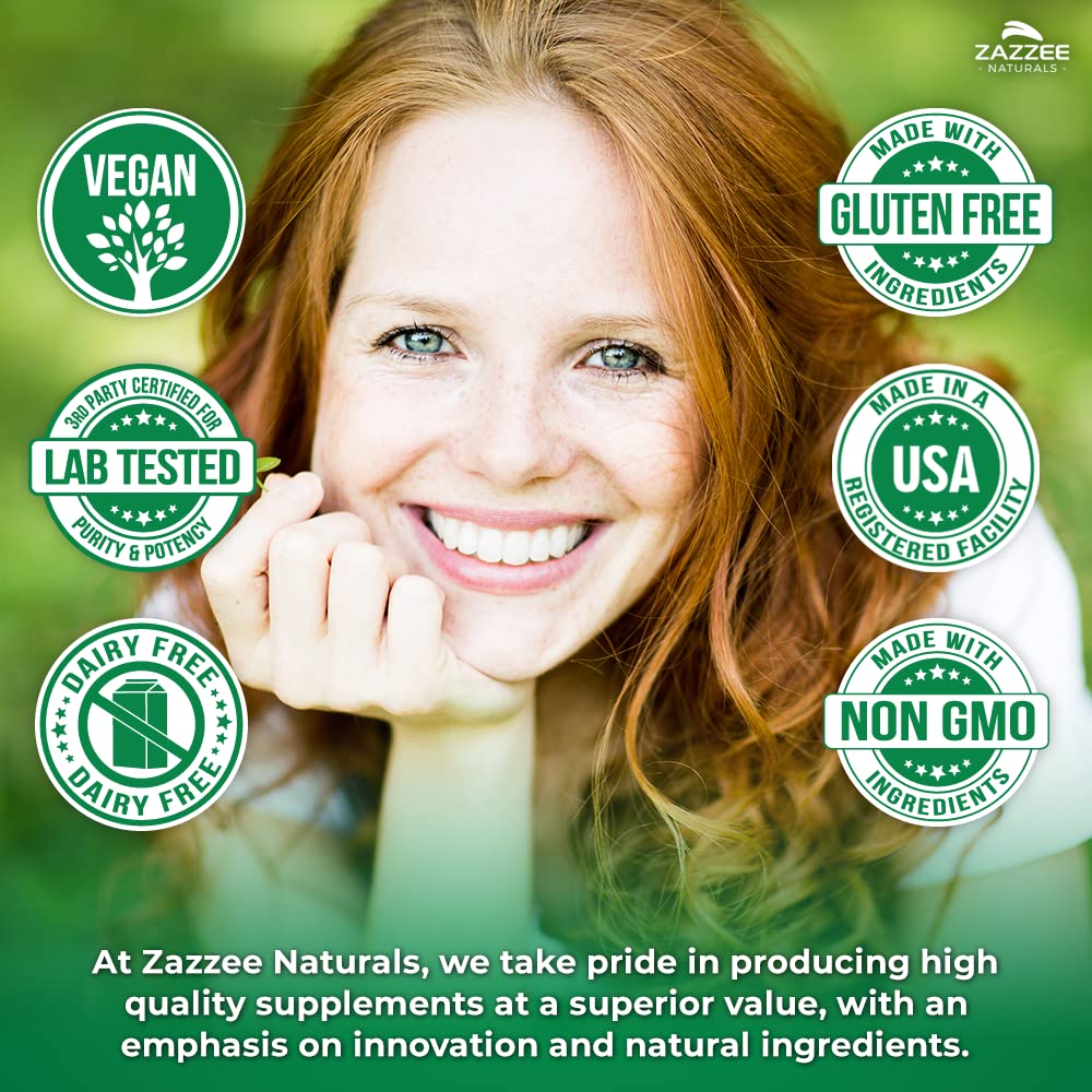 Zazzee Extra Strength Pomegranate 20:1 Extract, 120 Vegan Capsules | 40% Ellagic Acid, 4 Month Supply, Punica Granatum, Antioxidant & Cellular Health Support, Non-GMO, Made in the USA
