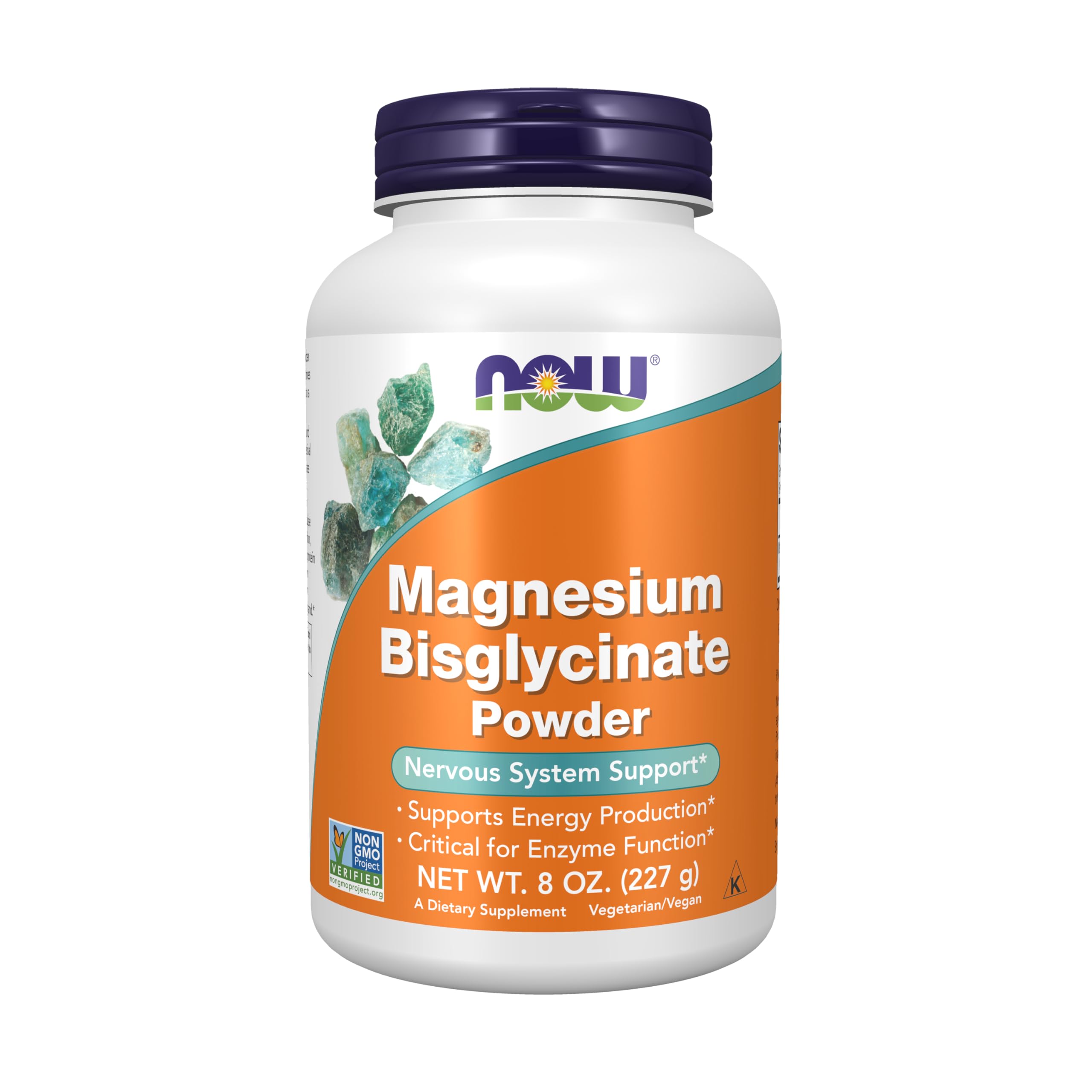 Buy now NOW Foods Supplements, Magnesium Bisglycinate Powder, Enzyme Function*, Nervous System Support*, 8-Ounce at indiglob india