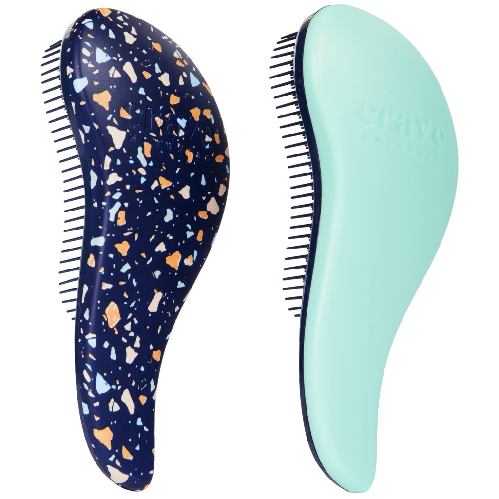 Buy now Crave Naturals Glide Thru Hair Brush - Detangler Brush for Curly, Straight, Wet or Dry Hair - Gentle Detangling Brushes for Adults, Kids, Toddlers - Hair Accessories for Women, 7.5x3" - Pink at indiglob india