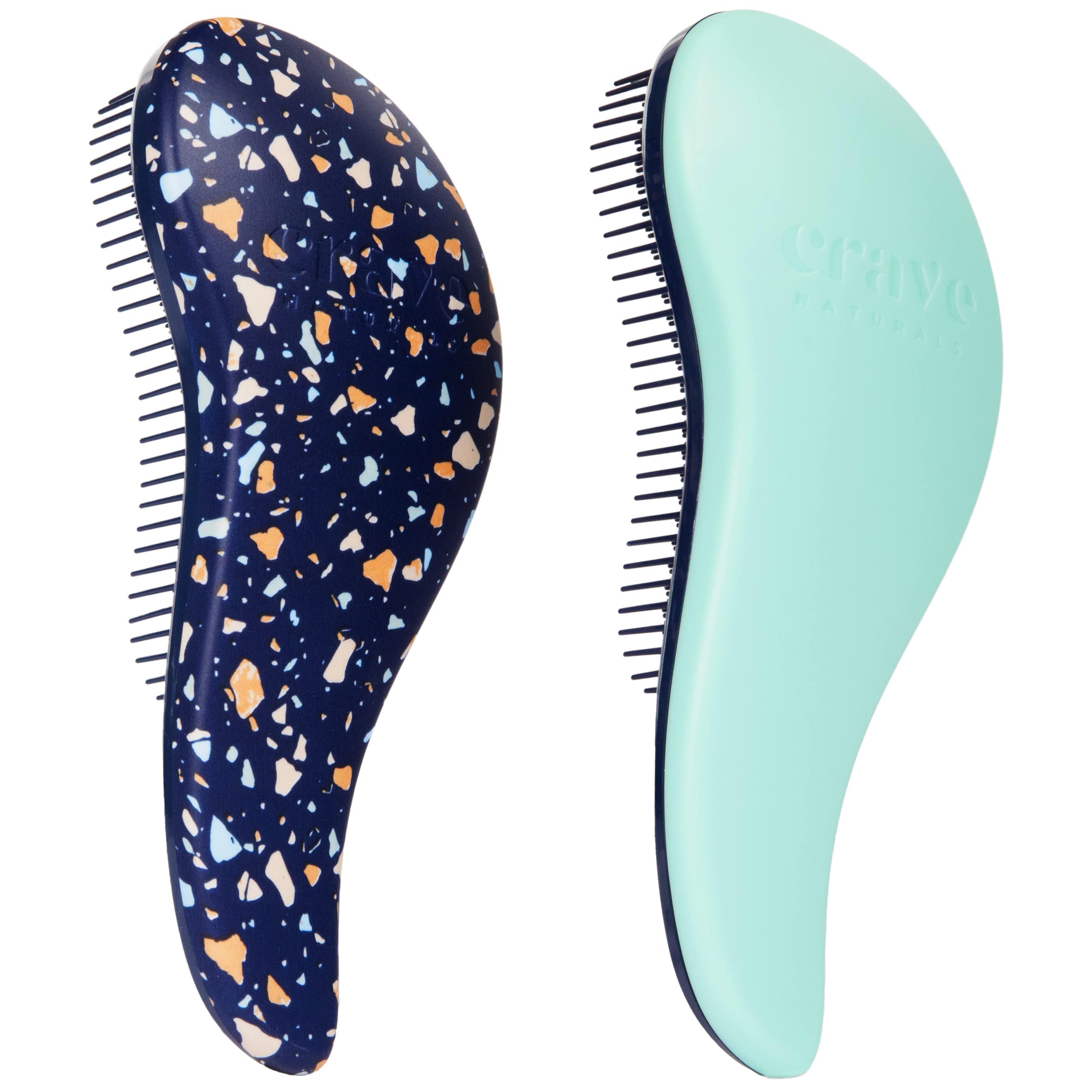 Buy now Crave Naturals Glide Thru Hair Brush - Detangler Brush for Curly, Straight, Wet or Dry Hair - Gentle Detangling Brushes for Adults, Kids, Toddlers - Hair Accessories for Women, 7.5x3" - Pink at indiglob india