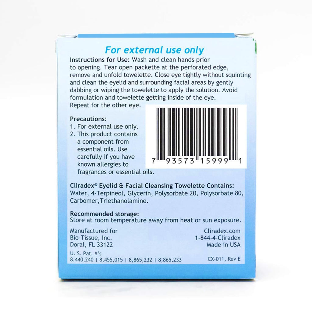 Buy now Towelettes - Natural Face, Eyelash & Eyelid Cleanser - Wipes for Demodex, Blepharitis, Mgd and Red Irritated Eye Lid - Tea Tree Oil Extract. at indiglob india