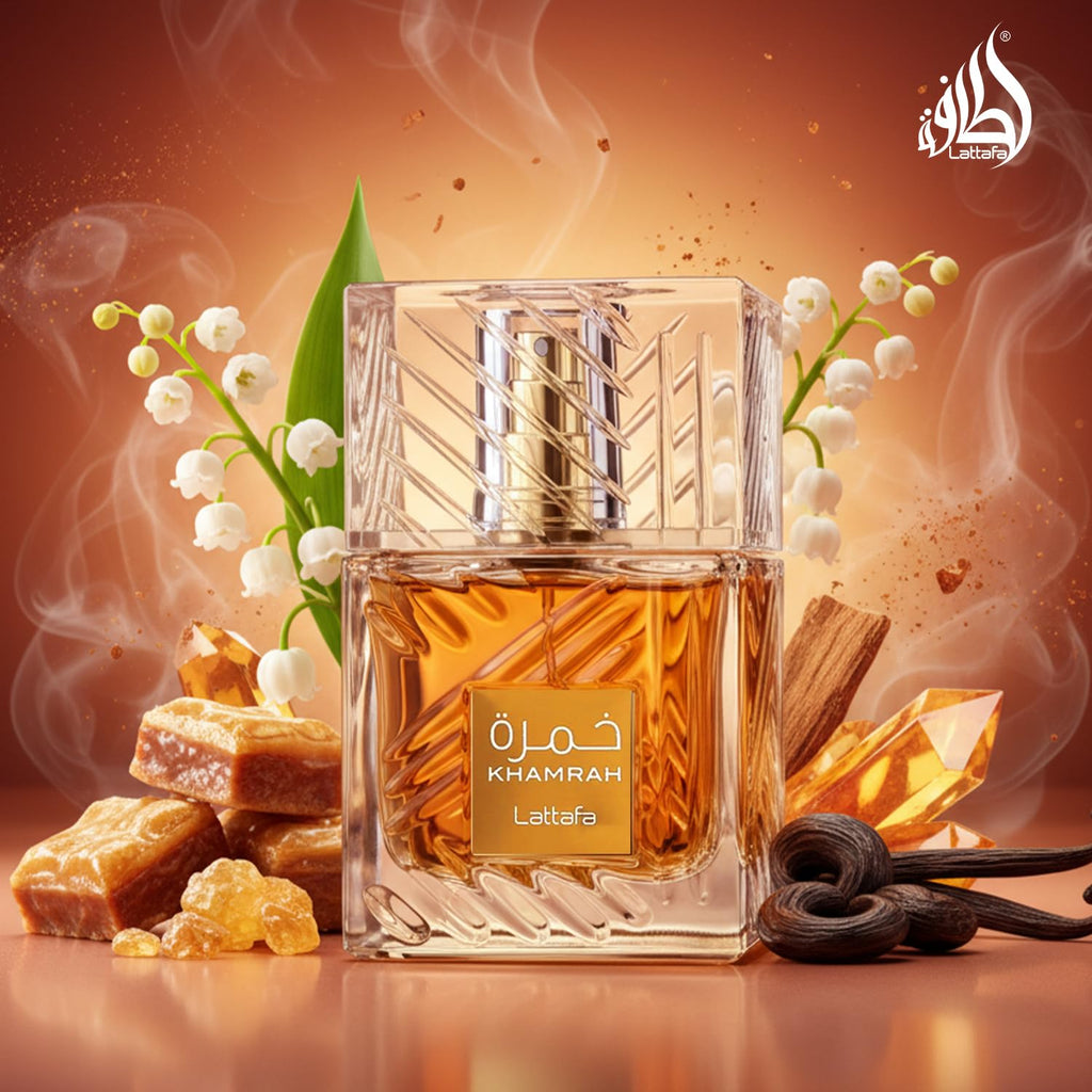 Buy now Lattafa Khamrah - Vanilla, Warm Spicy, Amber, Cinnamon - Eau de Parfum Long-Lasting Fragrance for Unisex, 3.40 Ounce / 100 ml at indiglob india