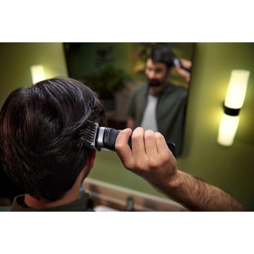 Buy now Philips Norelco Multigroom 5000 Series, All-in-One Trimmer and Hair Clipper, 18-Piece Men's Grooming Kit for Beard, Face, Hair, Body and Intimate Areas, No Blade Oil Needed, Model MG5910/49 at indiglob india