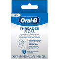 Buy now Oral-B Threader Floss, 30-Count: 6 envelopes of 5 threaders (Value Pack of 3) at indiglob india