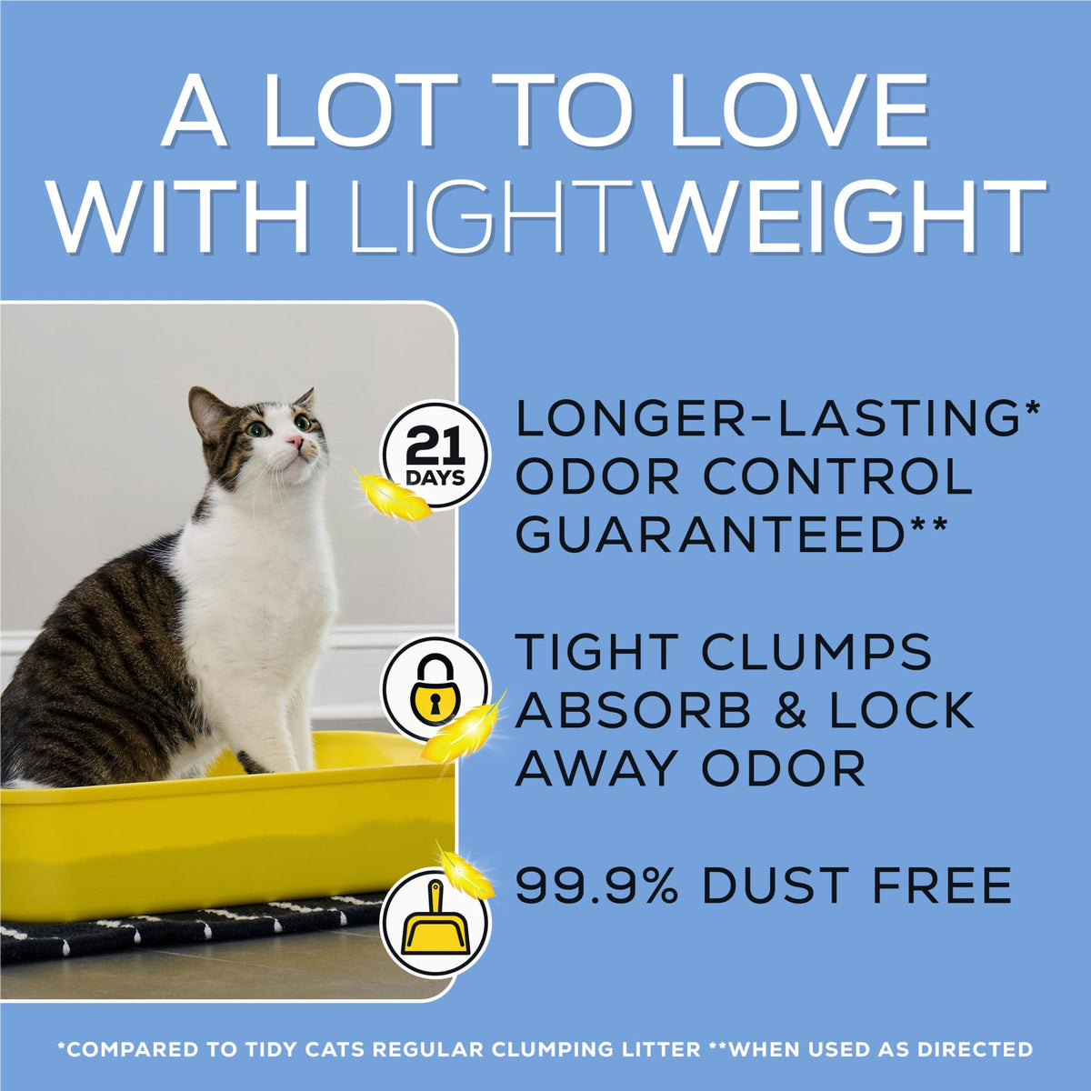 Purina Tidy Cats Lightweight Free & Clean with Ammonia Blocker Clumping Cat Litter - 8.5 lb. Jugs
