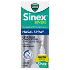 Buy now Vicks Sinex SEVERE, Nasal Spray, Original Sinus Decongestant for Fast Relief of Cold & Allergy Congestion, Sinus Pressure Relief, 0.5 Fl. Oz (Pack of 4) at indiglob india