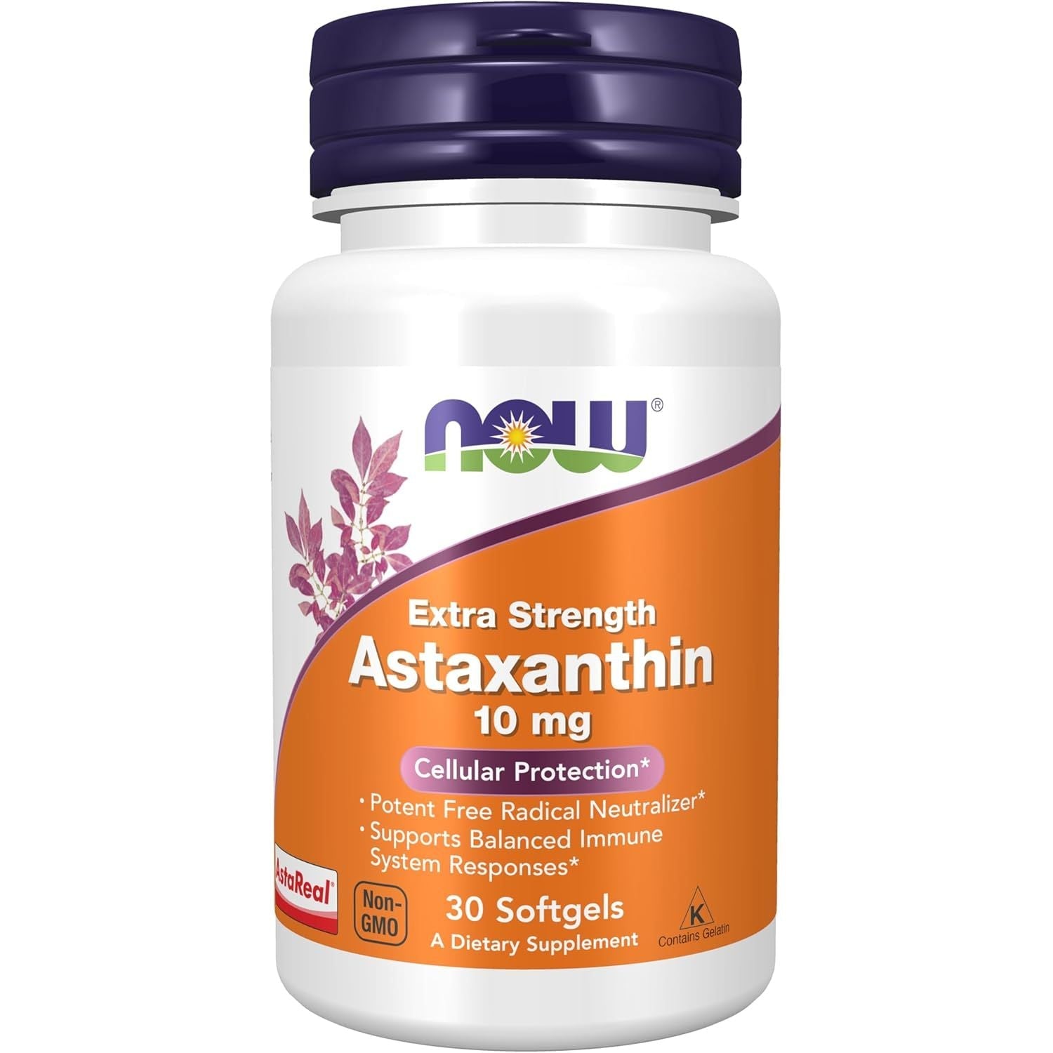 Buy now NOW Foods Supplements, Astaxanthin 10mg, Extra Strength,derived from Non-GMO Haematococcus Pluvialis Microalgae and has naturally occurring Lutein, Canthaxanthin and Beta-Carotene, 60 Softgels 30 Count (Pack of 1) at indiglob india
