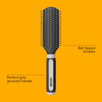 Conair Salon Results Detangling Hairbrush Set, 3-Pack Brushes for Men and Women, All Hair Types and Lengths with Nylon Bristles
