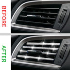 Buy now INSAUTO Bling Car Vent Outlet Trim,Bling Car Accessories for Women and Girls,10Pcs Rhinestone Car Air Conditioner Vent Decoration Strip(White) at indiglob india