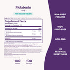 Natrol Melatonin 10 mg Time Release, Nighttime Sleep Aid, 100 Tablets | Dietary Supplement to Minimize Wake Ups, 100% Drug-Free, Non-Habit Forming, For Occasional Sleeplessness, 100 Day Supply