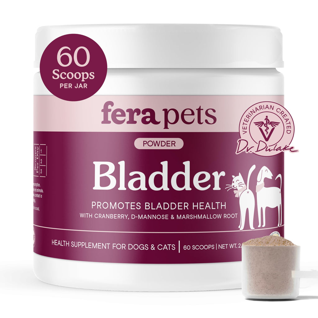Fera Pets Bladder Support Cranberry Supplement for Dogs & Cats - 60 Scoops
