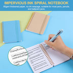 Azureal 6 PCS Small Spiral Notebook 4x6, Notebooks for Note Taking, Scheme Spiral Journal Notebook, Work Notebook Small Notebooks with Strap, Cute Notebooks for Women(Morandi Color)
