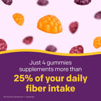 MiraFIBER Gummies, from The Makers of MiraLAX, 8g Per Serving, with B Vitamins, Metabolism Support, Gut Health for Men & Women, Prebiotic Fiber Gummies for Adults, Mixed Fruit Flavor 72Ct