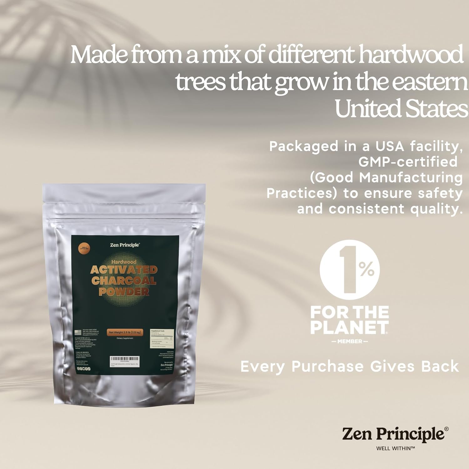Buy now Zen Principle Hardwood Activated Charcoal Powder 100 Percent from USA Trees. All Natural. Whitens Teeth, Rejuvenates Skin and Hair, Supports Better Digestion, 8 oz. at indiglob india