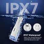 Water flossers for Teeth Pick, Portable Oral Irrigator Dental with 4 Modes 5 Jet Tips, IPX7 Rechargeable Water Tooth Flosser for Braces Sensitive Gum Care，300ml Tank for Home Travel Use