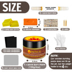 1DFAUL Wood Burn Paste Pen Kit, 4OZ Wooden Burning Gel & Wood Burn Marker