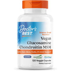 Buy now Doctors BEST Vegan Glucosamine Chondroitin MSM, Healthy Hair, Skin, Nails, & Joint Support, Non-GMO, Gluten Free, Soy Free, Vegan 120 Veggie Capsules Default at indiglob india